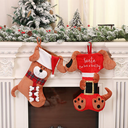 Christmas Ornaments Socks Dog Cat Pendants Christmas Tree Decorations_0