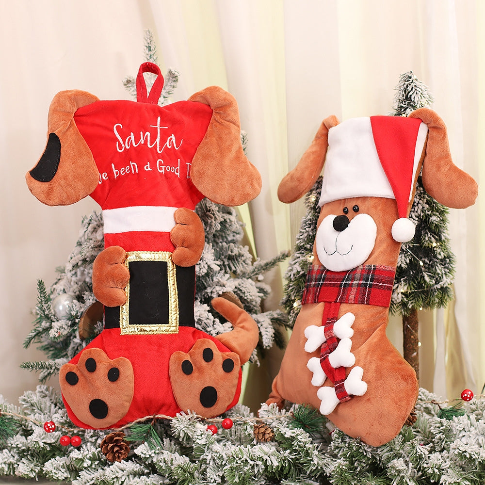 Christmas Ornaments Socks Dog Cat Pendants Christmas Tree Decorations_3