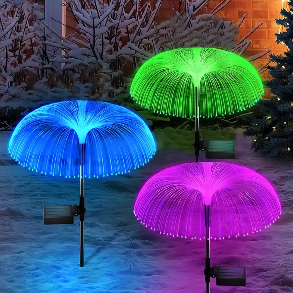 7 Color Solar Jellyfish Lights for Outdoor Walkways and Gardens_2