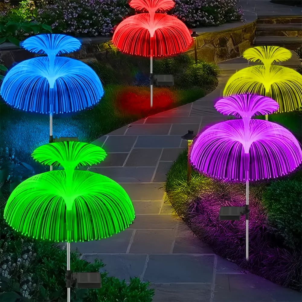 7 Color Solar Jellyfish Lights for Outdoor Walkways and Gardens_3