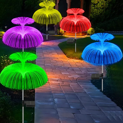 7 Color Solar Jellyfish Lights for Outdoor Walkways and Gardens_5