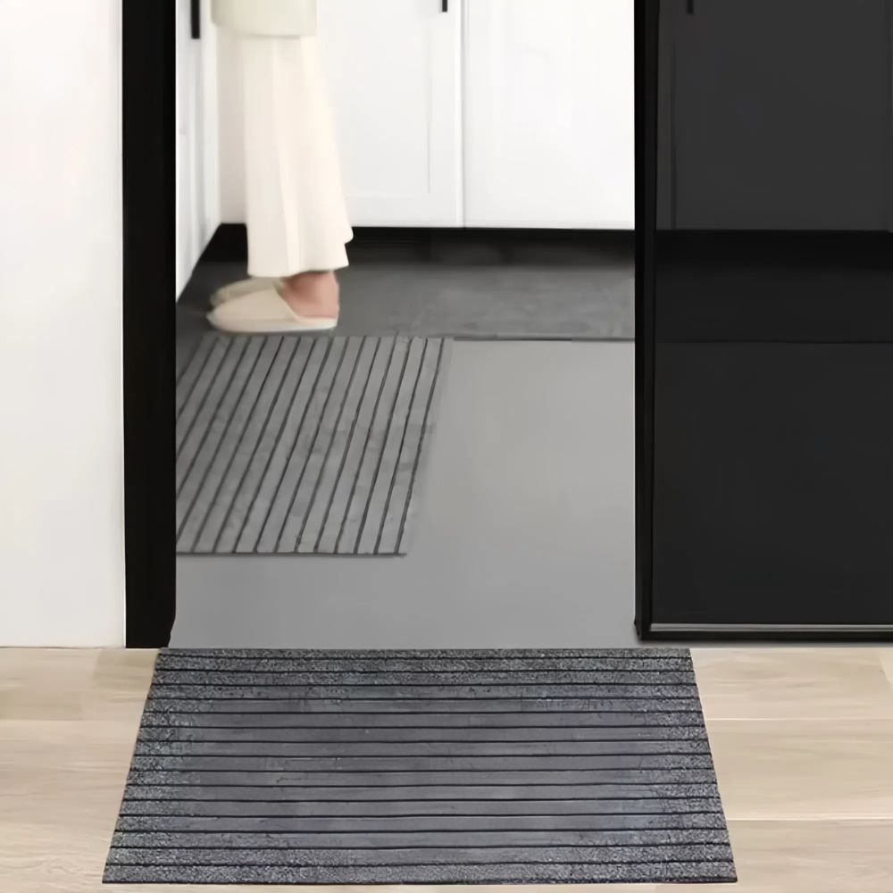 Modern Minimalist Square Floor Mat Durable Non Slip Indoor Outdoor Use_2