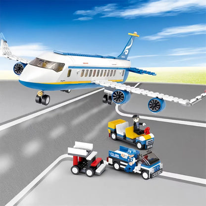 City Cargo Aircraft Educational Building Blocks Toy for Children_2