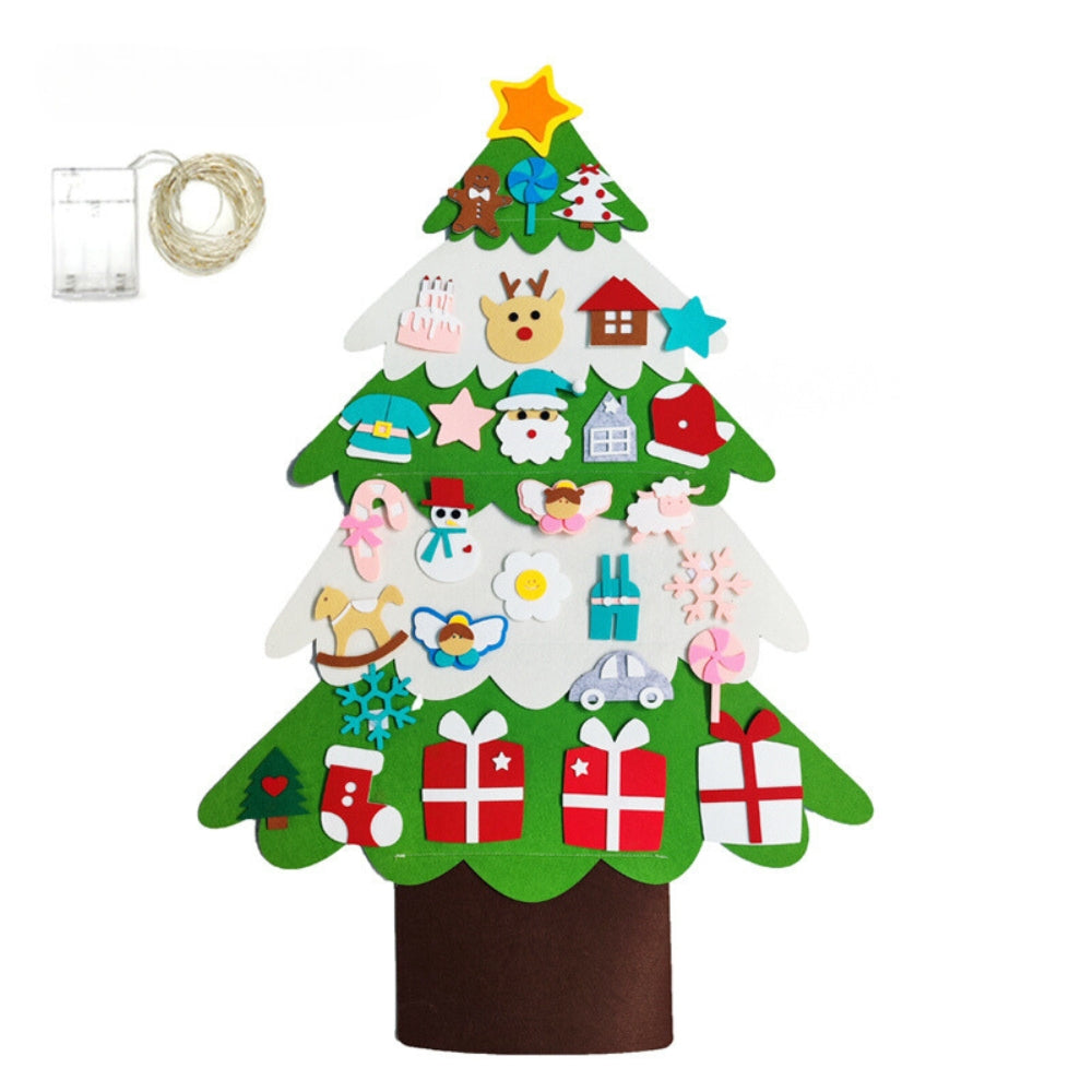 DIY Felt Christmas Tree Christmas Decoration for Home New Year Christmas Ornaments_6