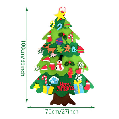 DIY Felt Christmas Tree Christmas Decoration for Home New Year Christmas Ornaments_8