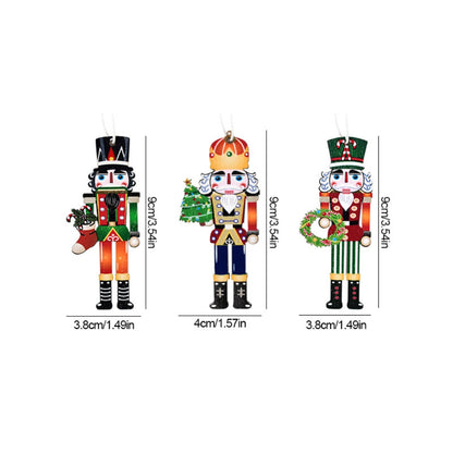 Christmas Wooden Ornaments Nutcracker Soldier Xmas Tree Hanging Pendant_10