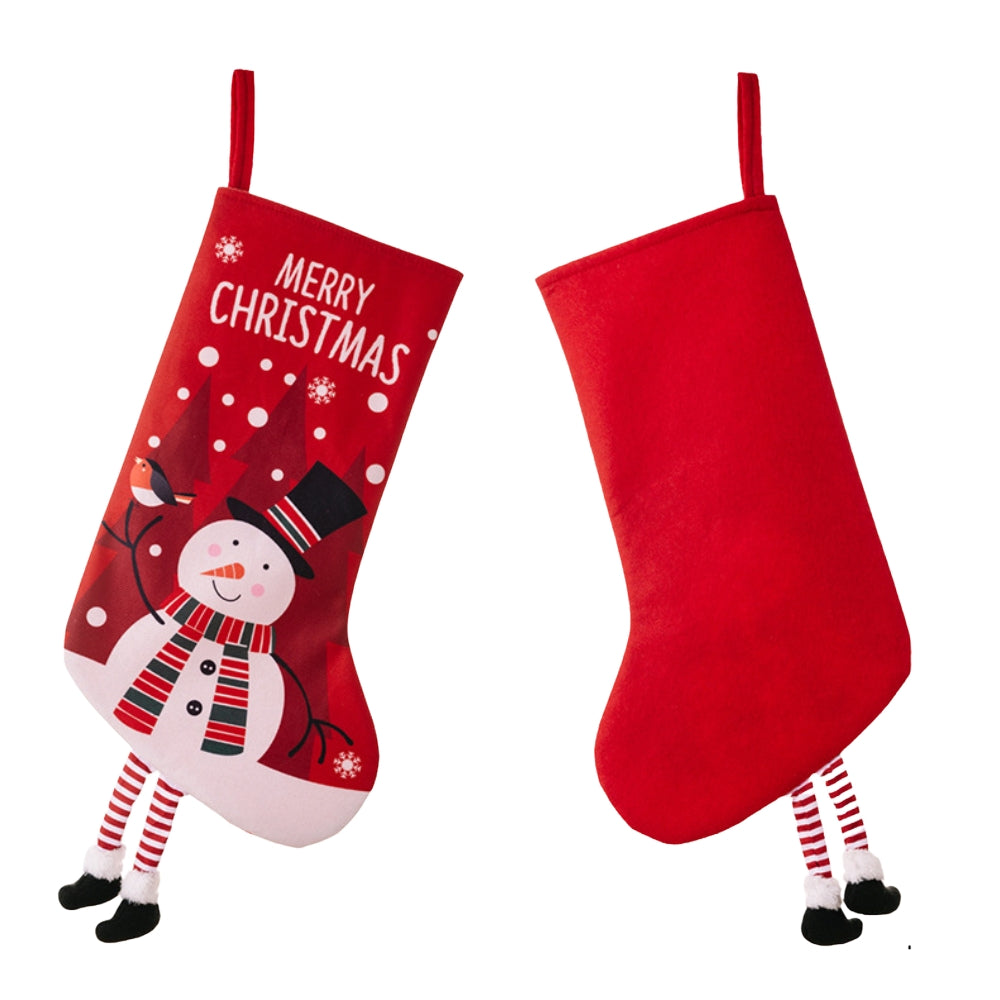 Christmas Stocking Large Stockings Santa Snowman Candy Gift Socks Tree Ornament Decorations_6