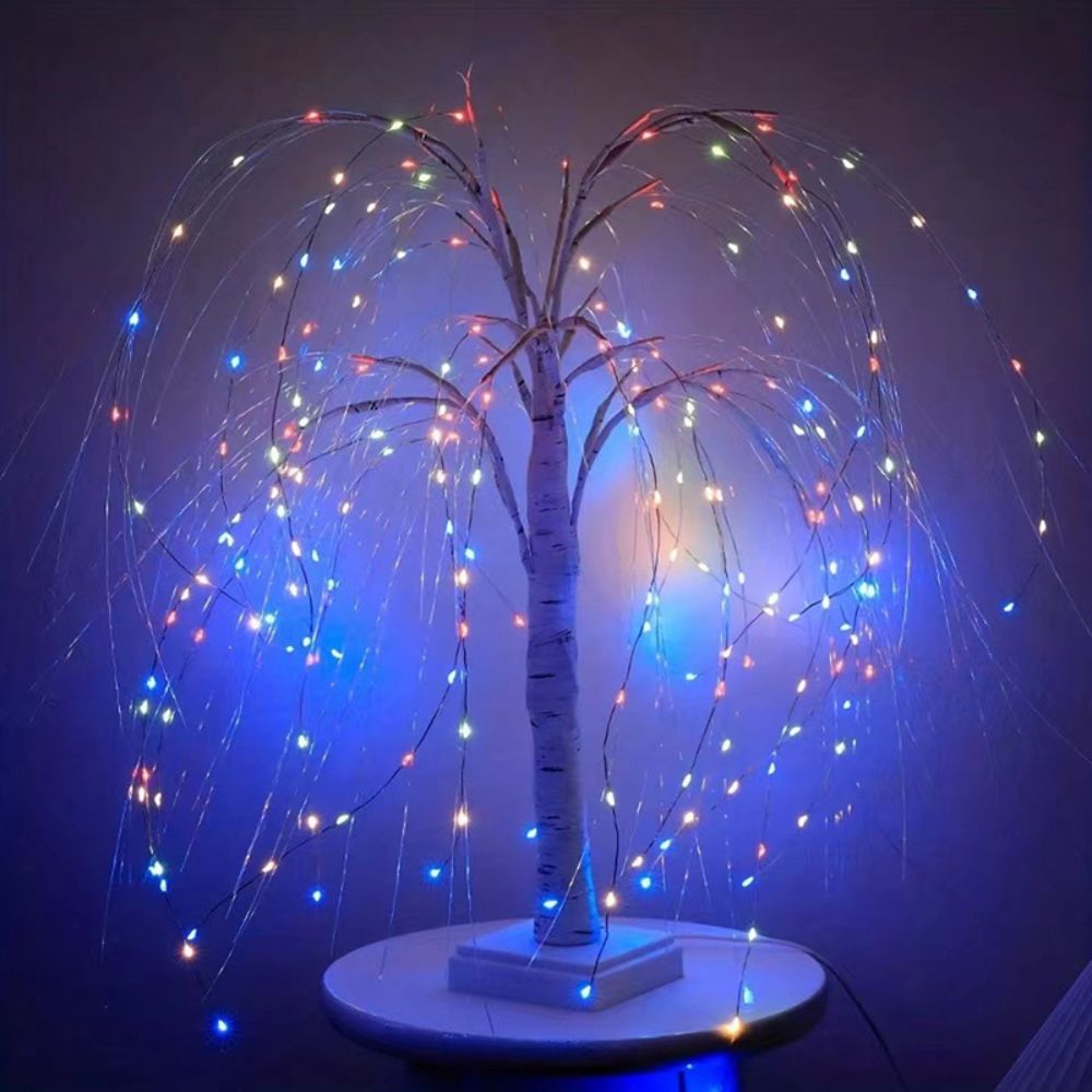 192 LED Willow Branch Lamp Dual Use for Home & Party Decor_0