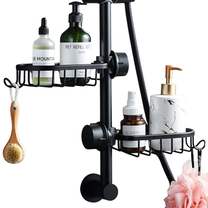 Adjustable Aluminum Shower Rack for Organized Bathroom Storage_6