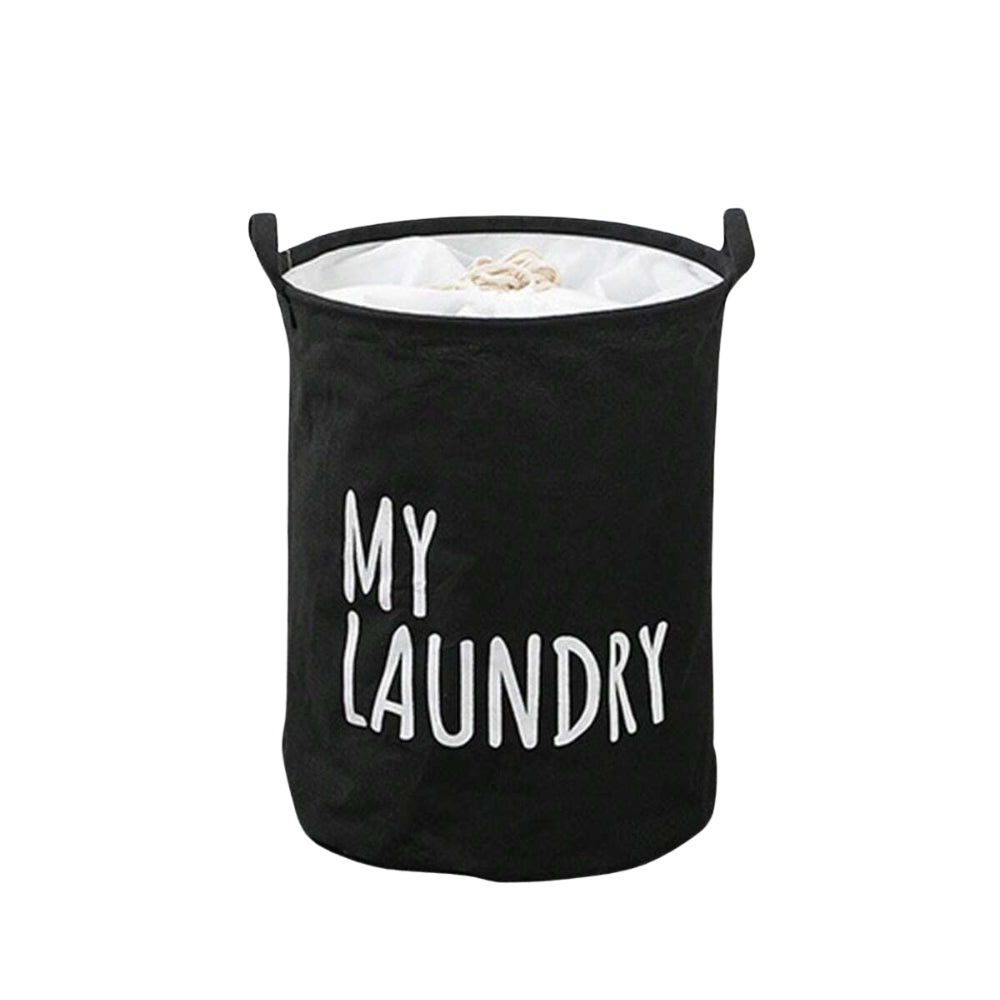 Foldable Drawstring Laundry Basket Large Capacity Waterproof Clothes Storage Basket For Home Bathroom Organizer_6