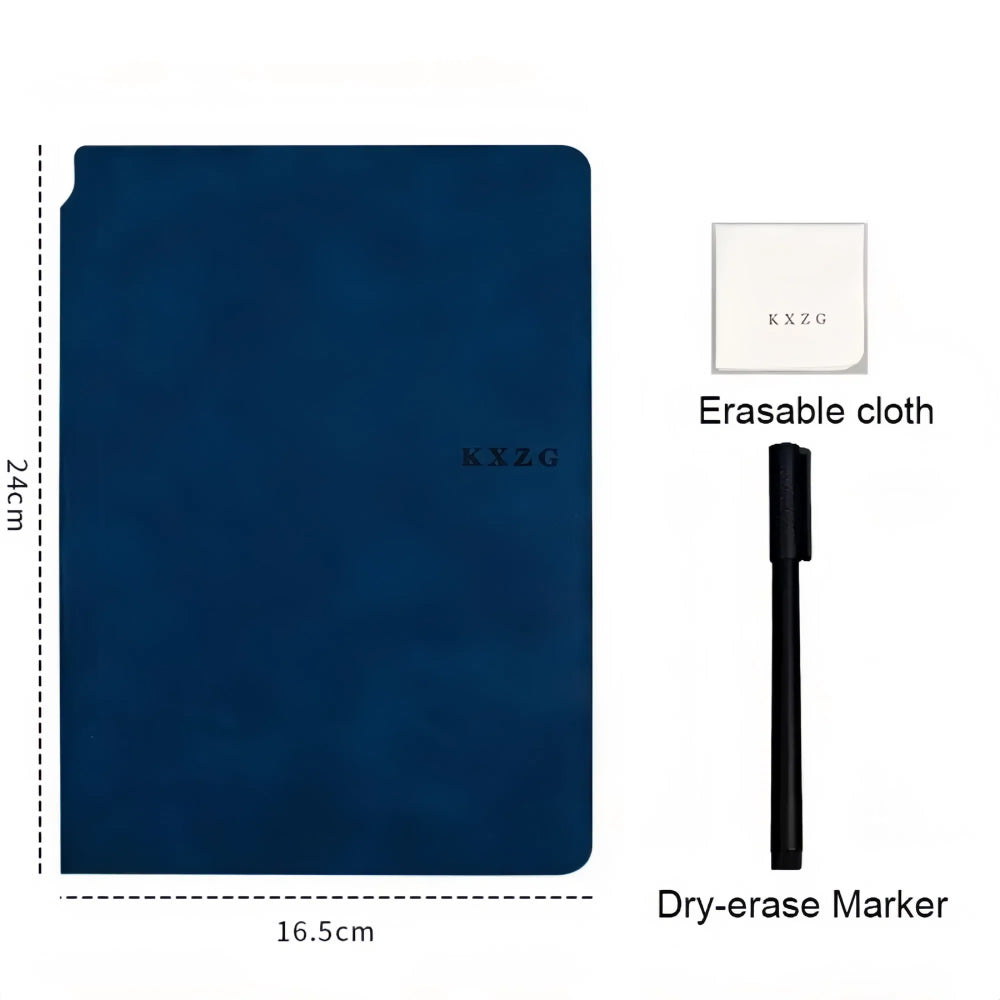 Reusable Whiteboard Notebook Set with Pen, Cloth, and Planner_8