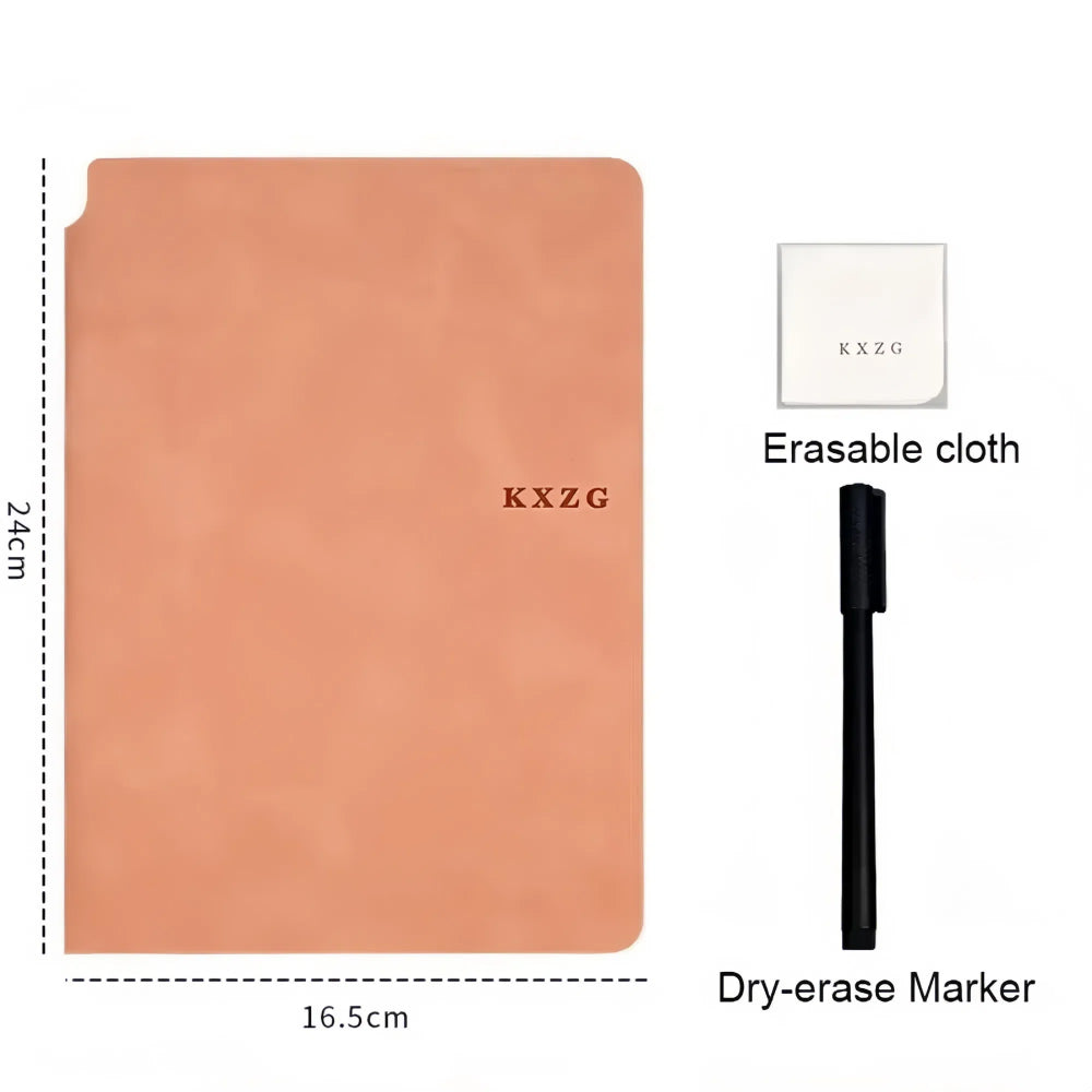 Reusable Whiteboard Notebook Set with Pen, Cloth, and Planner_7