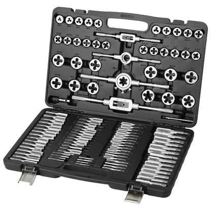 Tap and Die Set Metric or SAE Standard Bearing Steel Taps and Dies Essential Threading Tool_1