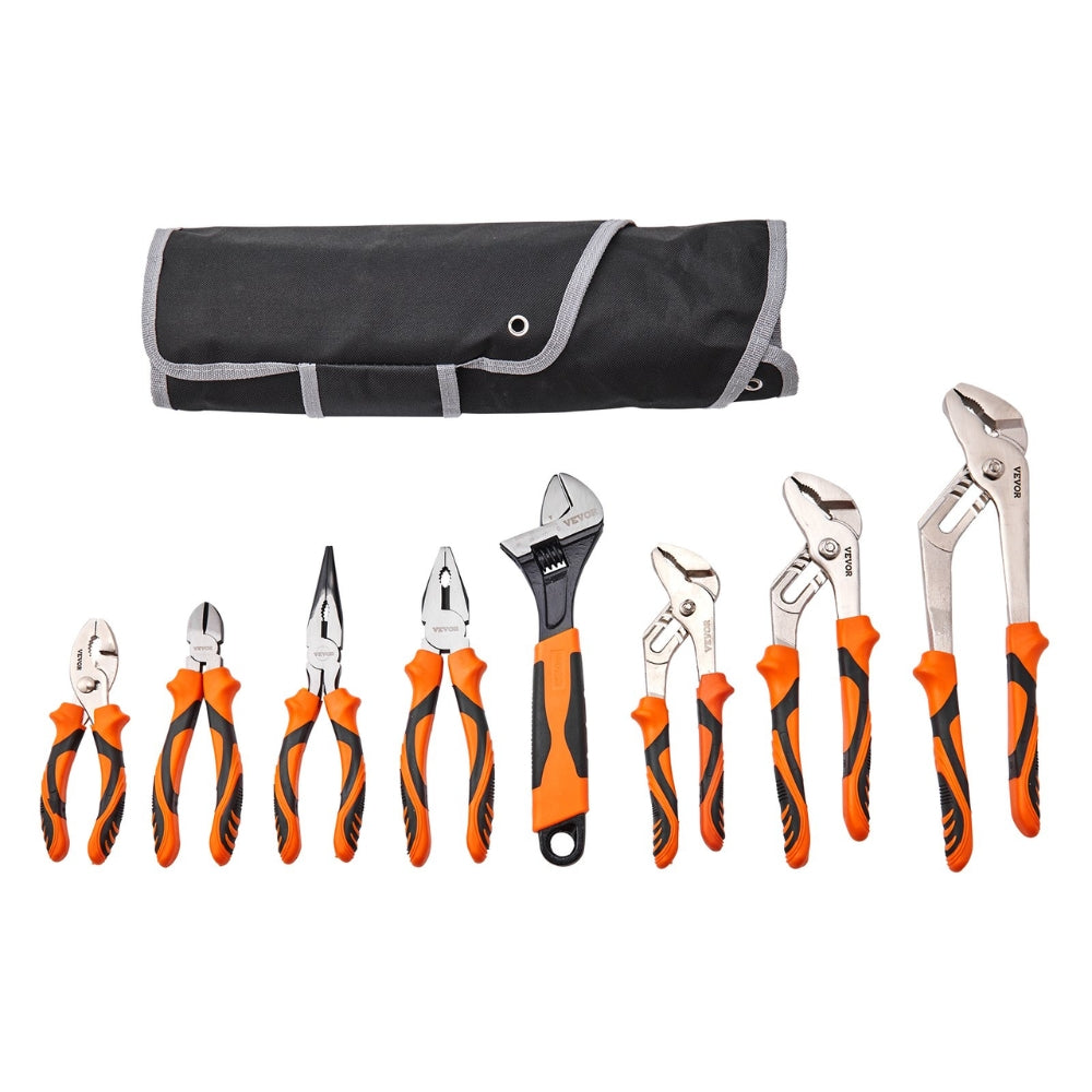 8 Piece Pliers Set High Carbon Steel Groove Joint Pliers and Tool Bag_0