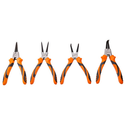 4 Piece Snap Ring Pliers Set Tip Diameter High Carbon Steel Straight and Bent Jaw Heavy Duty Pliers and Tool Bag_4