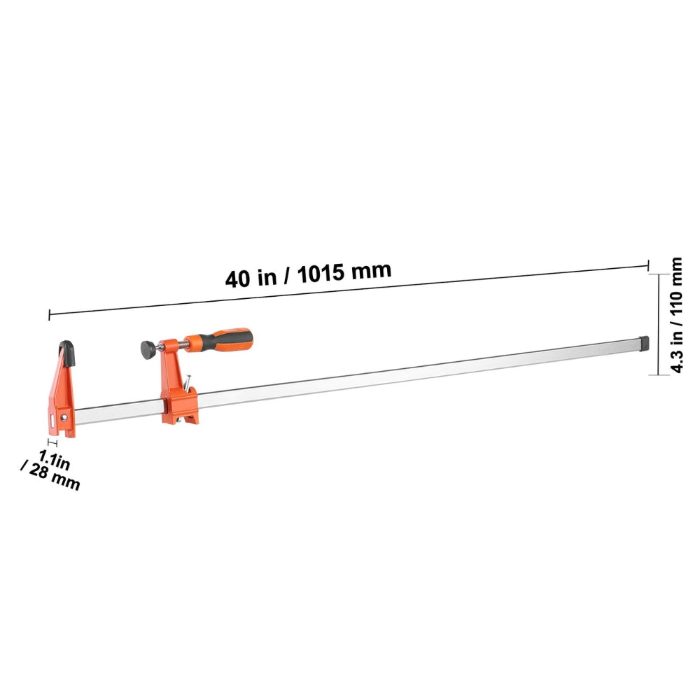 Bar Clamps for Woodworking F Clamp 2 Pack 36 inch Clamp Spreader 600 lbs Load_8