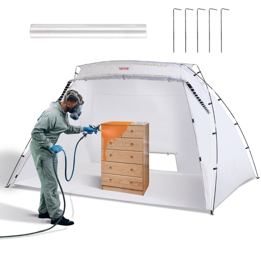 Portable Paint Booth Shelter Foldable Spray Painting Tent for Furniture Craft Project DIY Hobby Tool_0