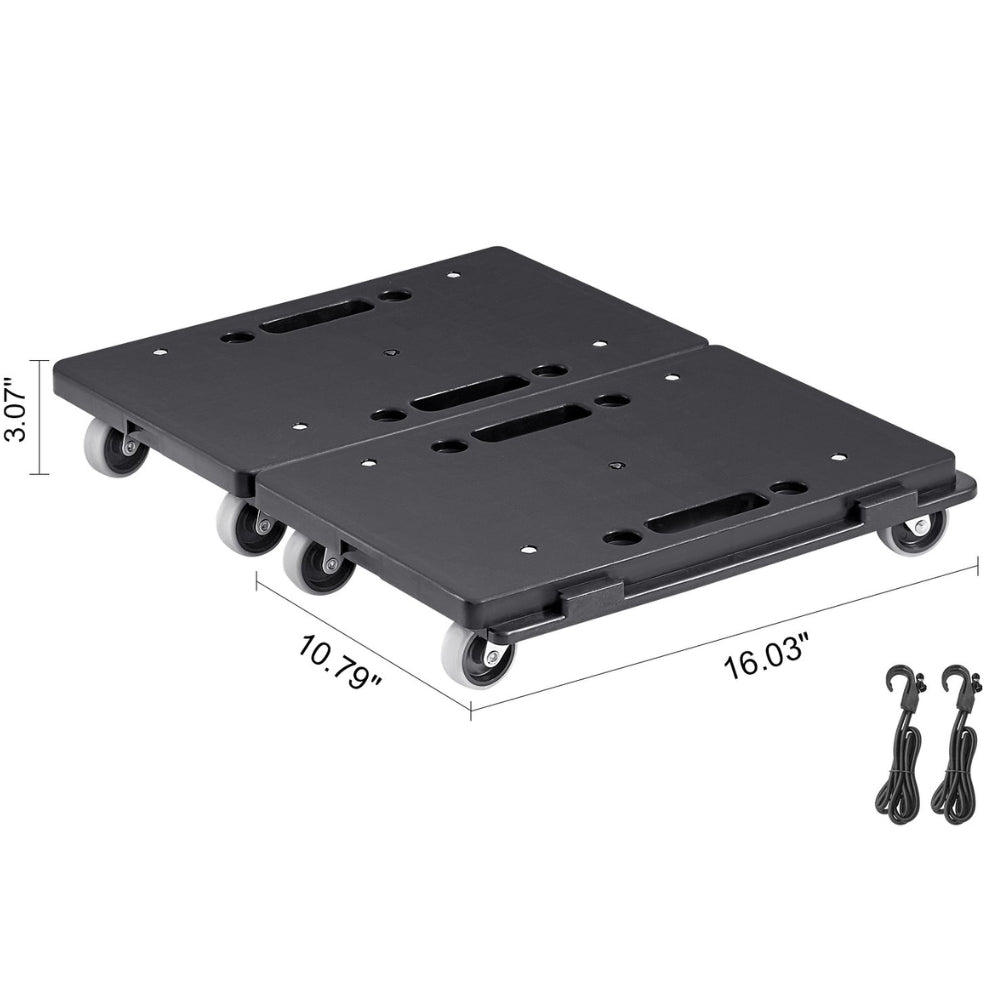 Furniture Mover Pallet Trolley 500 lbs Each Count with 4 Wheels Small Flat Dolly Cart for Industrial Machinery_7