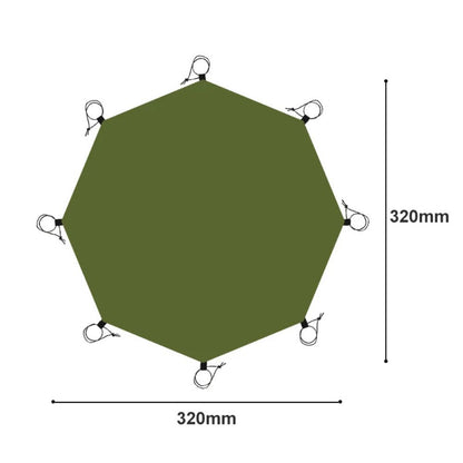 Extra Large Waterproof Hexagon Camping Mat_8