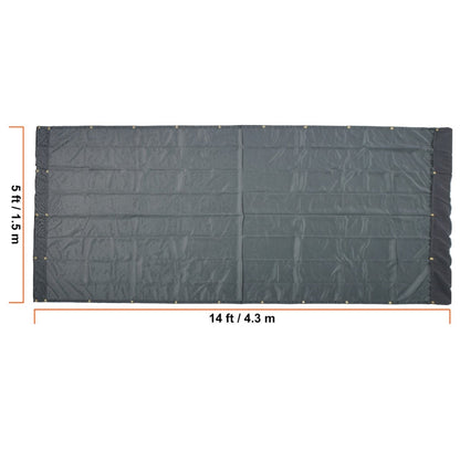 PVC Dump Truck Tarp Folding Mesh Awning Tarpaulin Rainproof Cloth Double Pockets Trailer Shade for Outdoor Garden_6