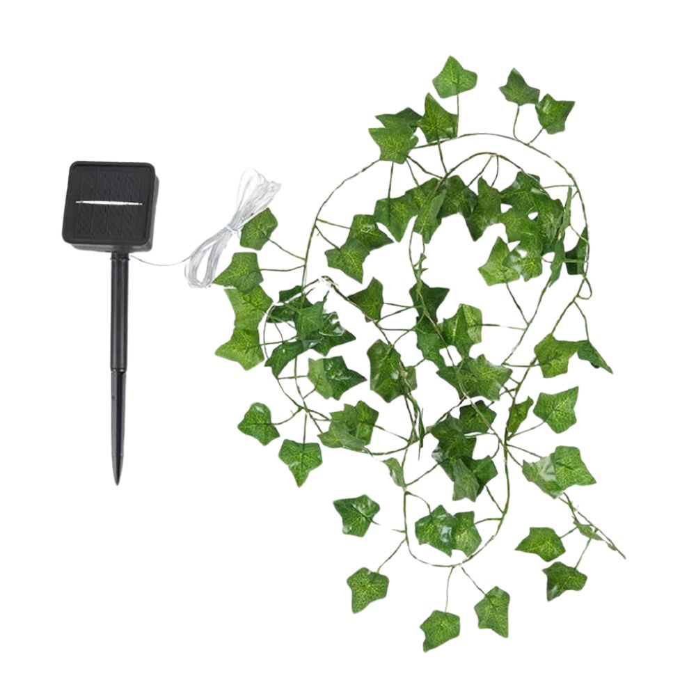 Outdoor Solar Maple Leaf Garland Fairy Lights for Festive Garden Decor_5