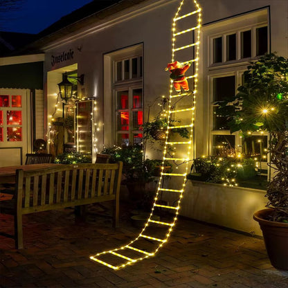 8 Mode Climbing Santa LED Ladder Light Strip for Festive Christmas Decoration_4