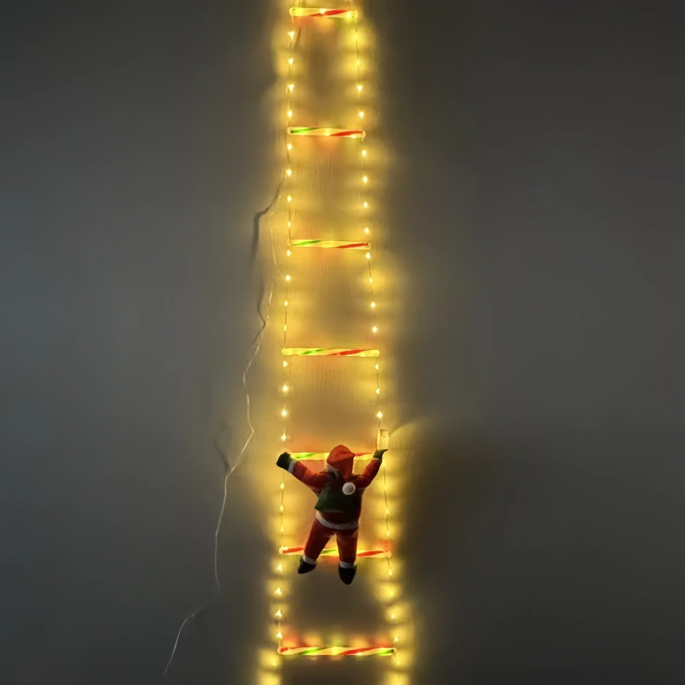 8 Mode Climbing Santa LED Ladder Light Strip for Festive Christmas Decoration_5