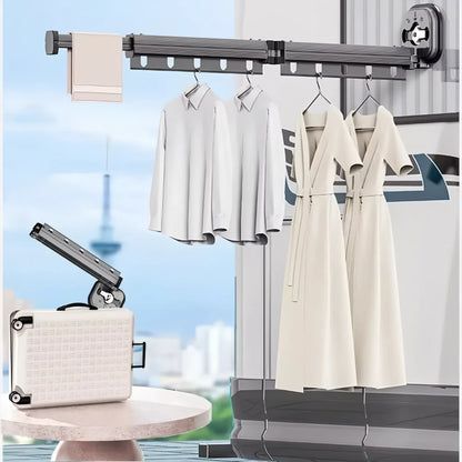 Wall-Mounted Retractable Laundry Drying Rack_2