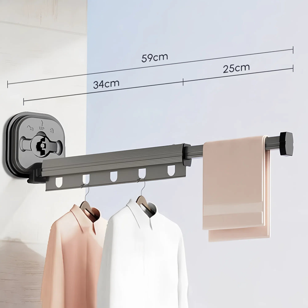 Wall-Mounted Retractable Laundry Drying Rack_7