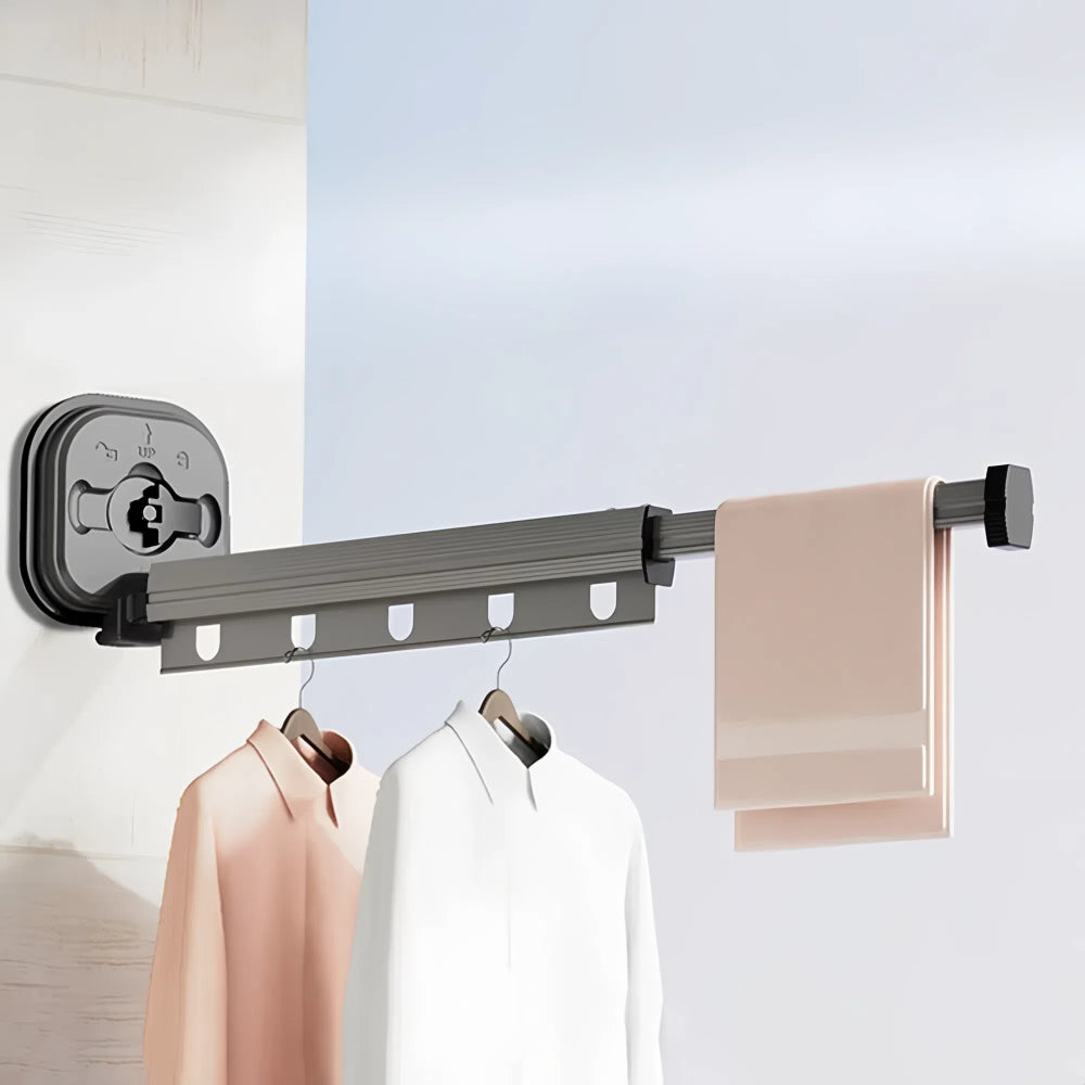 Wall-Mounted Retractable Laundry Drying Rack_4