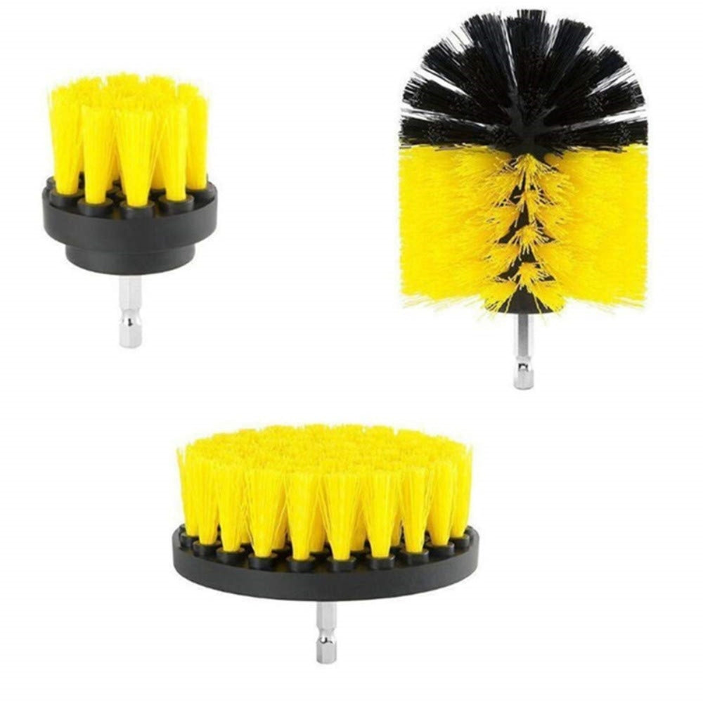 Electric Drill Brush Set Power Scrubber Brush For Carpet Bathroom Surface_5