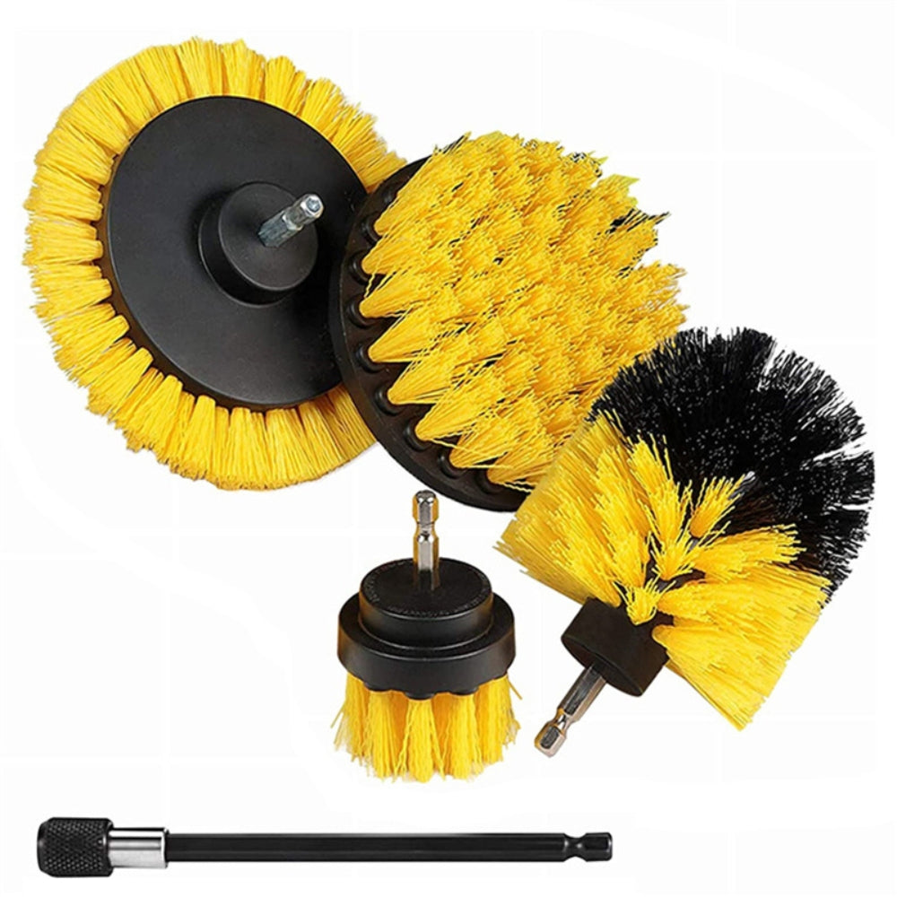 Electric Drill Brush Set Power Scrubber Brush For Carpet Bathroom Surface_6