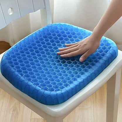 Gel Seat Cushion Breathable Honeycomb Design For Pressure Relief Back Tailbone Pain_2