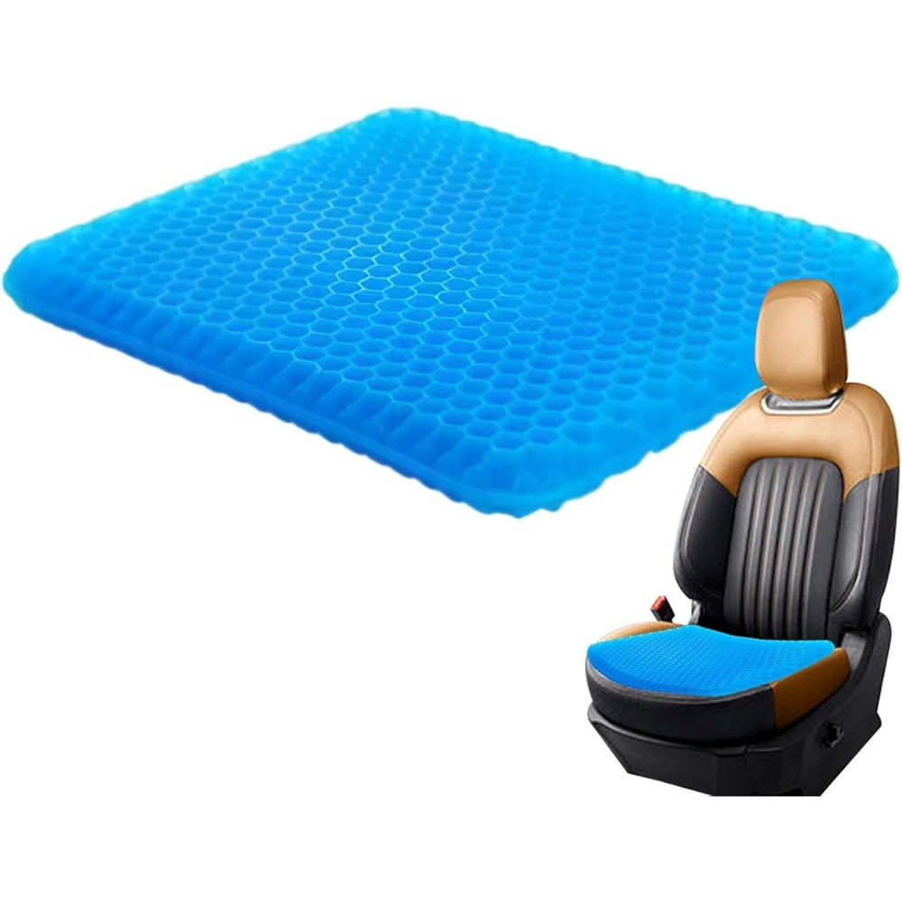 Gel Seat Cushion Breathable Honeycomb Design For Pressure Relief Back Tailbone Pain_3