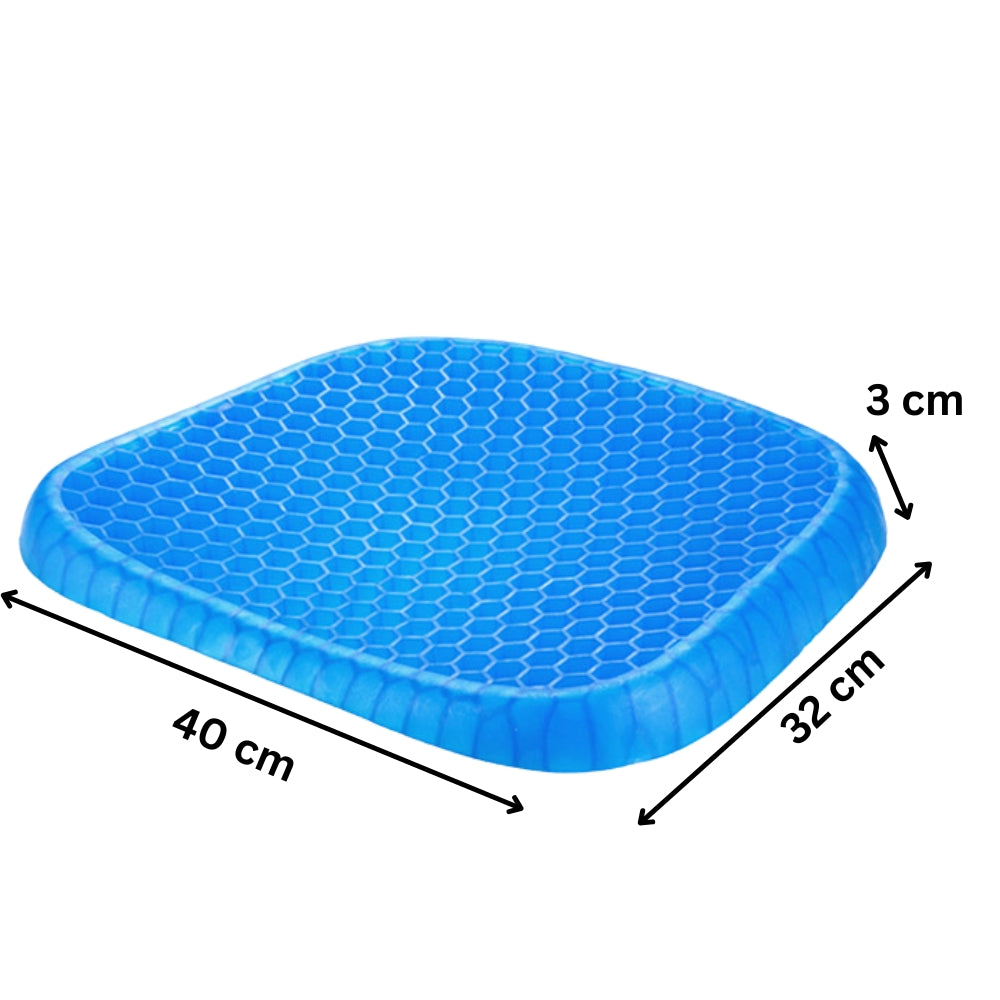 Gel Seat Cushion Breathable Honeycomb Design For Pressure Relief Back Tailbone Pain_7