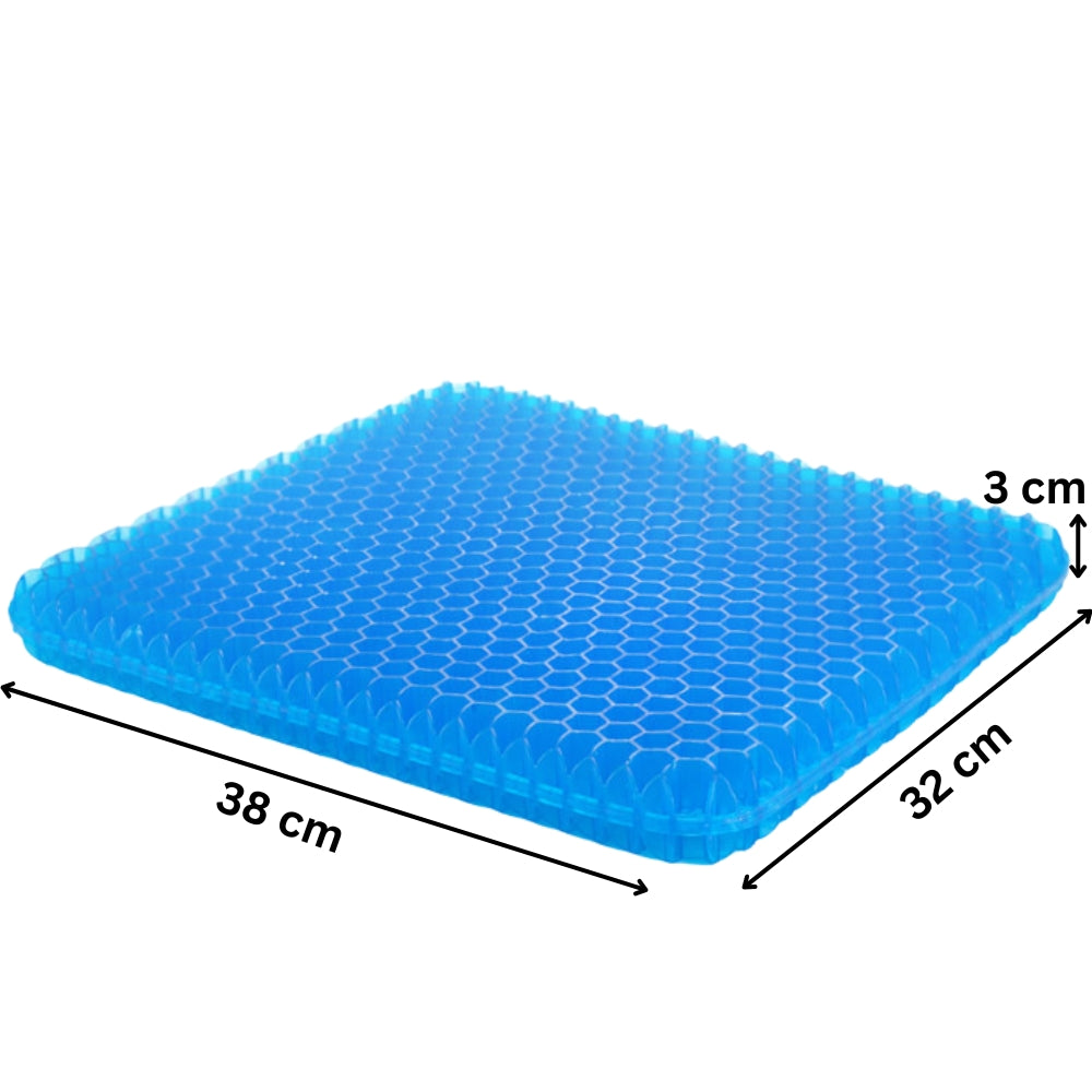 Gel Seat Cushion Breathable Honeycomb Design For Pressure Relief Back Tailbone Pain_8