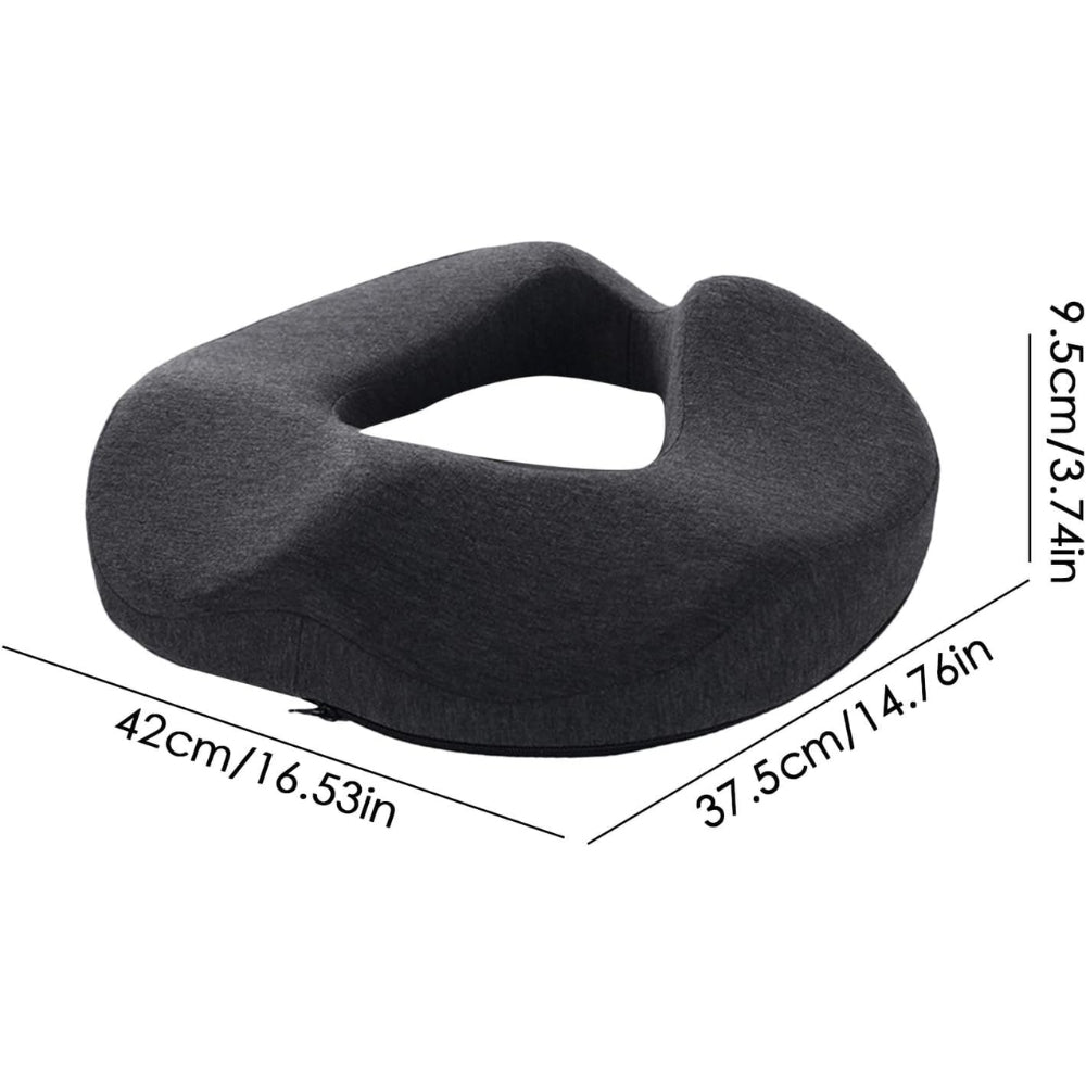 Memory Foam Seat Cushion for Hemorrhoids Ergonomic Chair Support Pad for Office Long Sitting_7