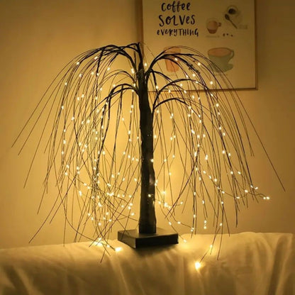 LED Sparkling Willow Tree Bonsai Christmas Decoration_2