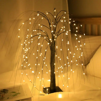 LED Sparkling Willow Tree Bonsai Christmas Decoration_6