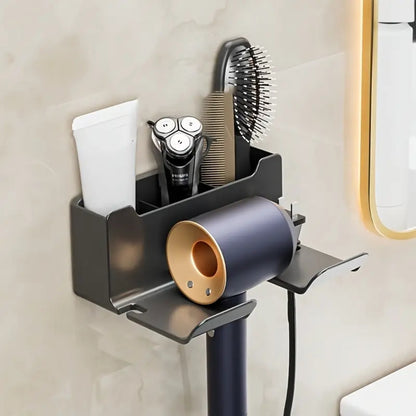 Multifunctional Hair Dryer Stand Hairdryer Organizer Box_0