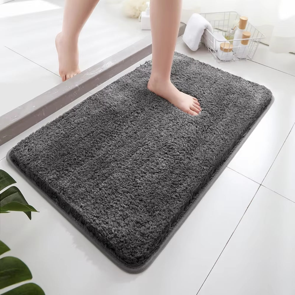 Soft Comfortable Thick Plush Floor Mat Bathroom Floor Rug Anti Slip_3