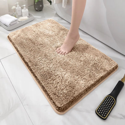 Soft Comfortable Thick Plush Floor Mat Bathroom Floor Rug Anti Slip_1