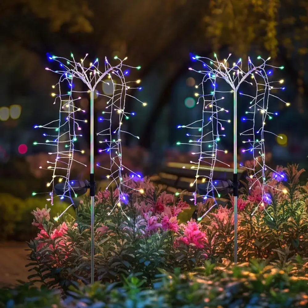 Solar LED String Light Outdoor Solar Artificial Tree Lights Waterproof_4