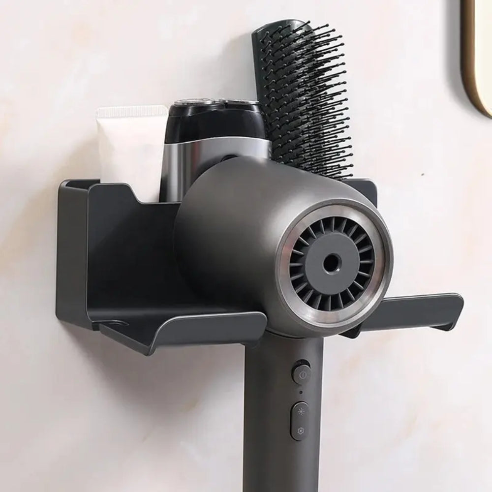 Hair Dryer Holder Wall Dryer Cradle Straightener Stand Organizer Box_6