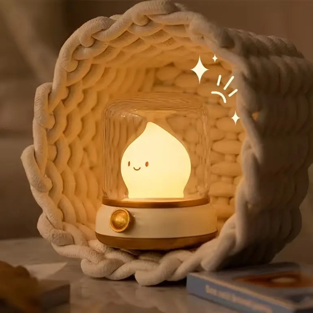 Mini Desktop LED Cute Night Lamp USB Rechargeable Portable Cartoon Table Lamp_1