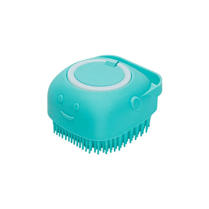 Dog Bathing Brush Pet Massage Brush Shampoo Dispenser Soft Silicone Brush_8