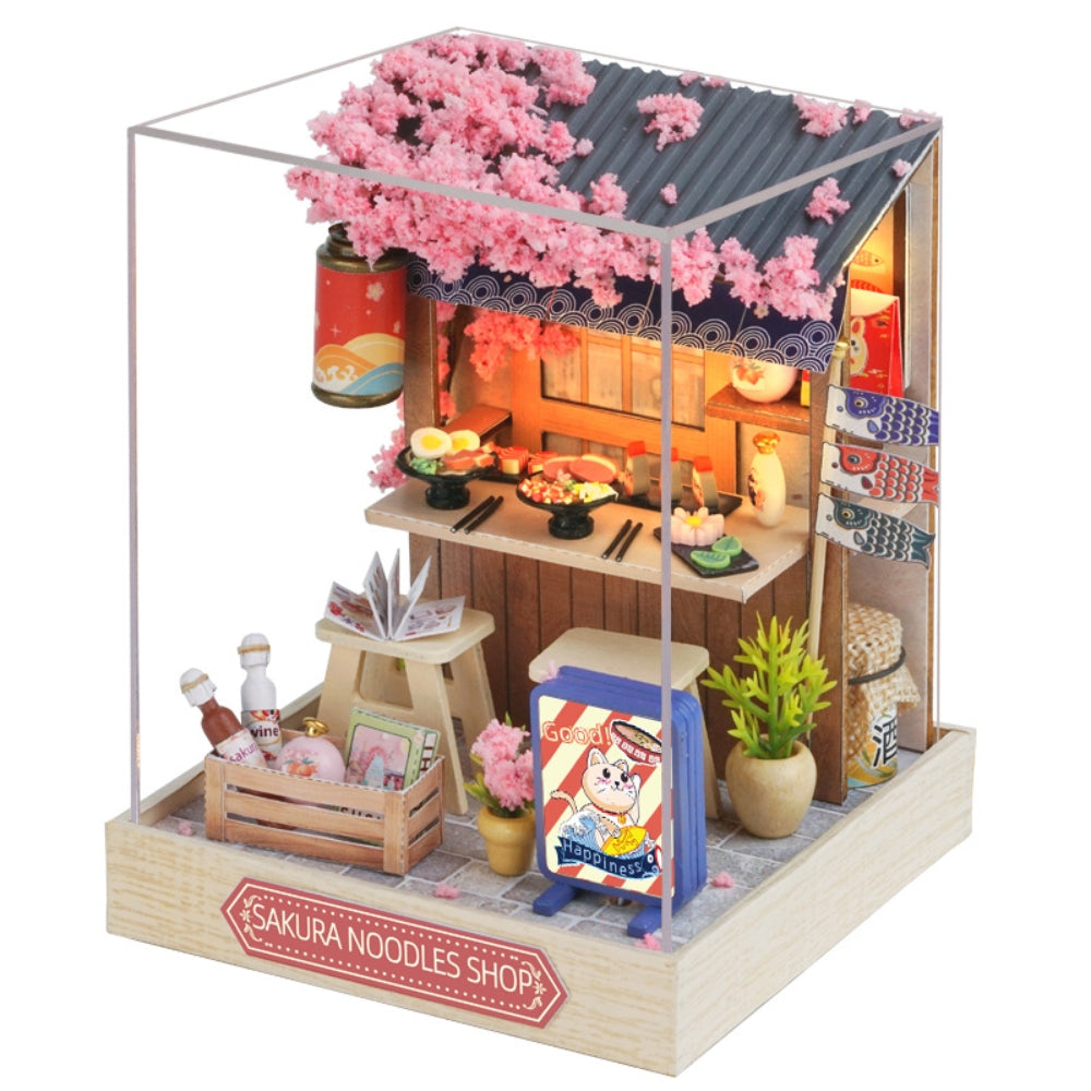 Magic Wooden Doll House Mini Kit DIY Handmade Assembly Model Building Room_10