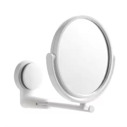 Folding Round Makeup Mirror Wall Mounted Rotating Double Sided Mirror_6