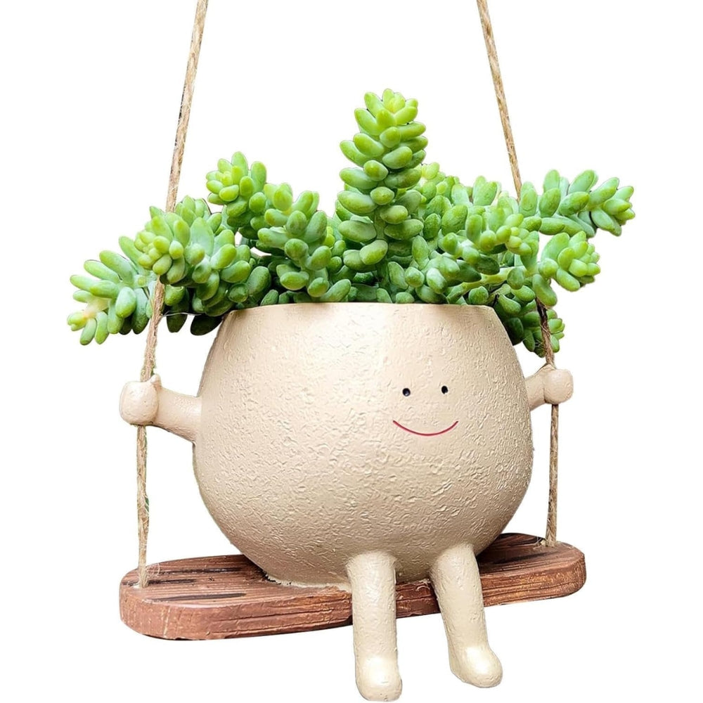 Cute Swing Jar and Small Flower Pot Outdoor Courtyard Decoration_7