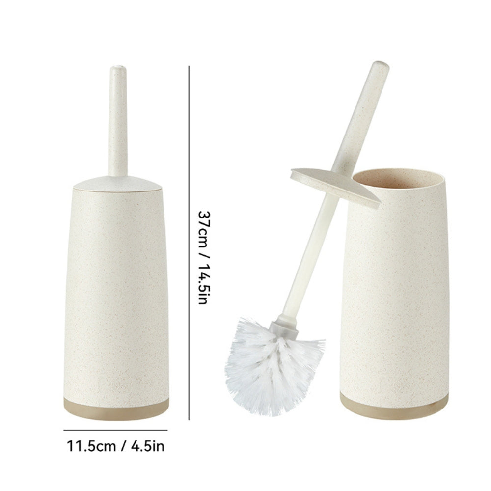 Plastic Toilet Brush And Holder Bathroom Toilet Removable Handle Sturdy And Durable_10